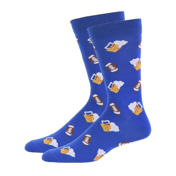 Beer Football And Pizza 2 Pack Dress Crew Socks - Picture 3 of 8